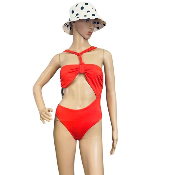 Etam Teleza Asymmetrical One-Piece Swimsuit Size XS Recycled Polyester Womens - Picture 6 of 6